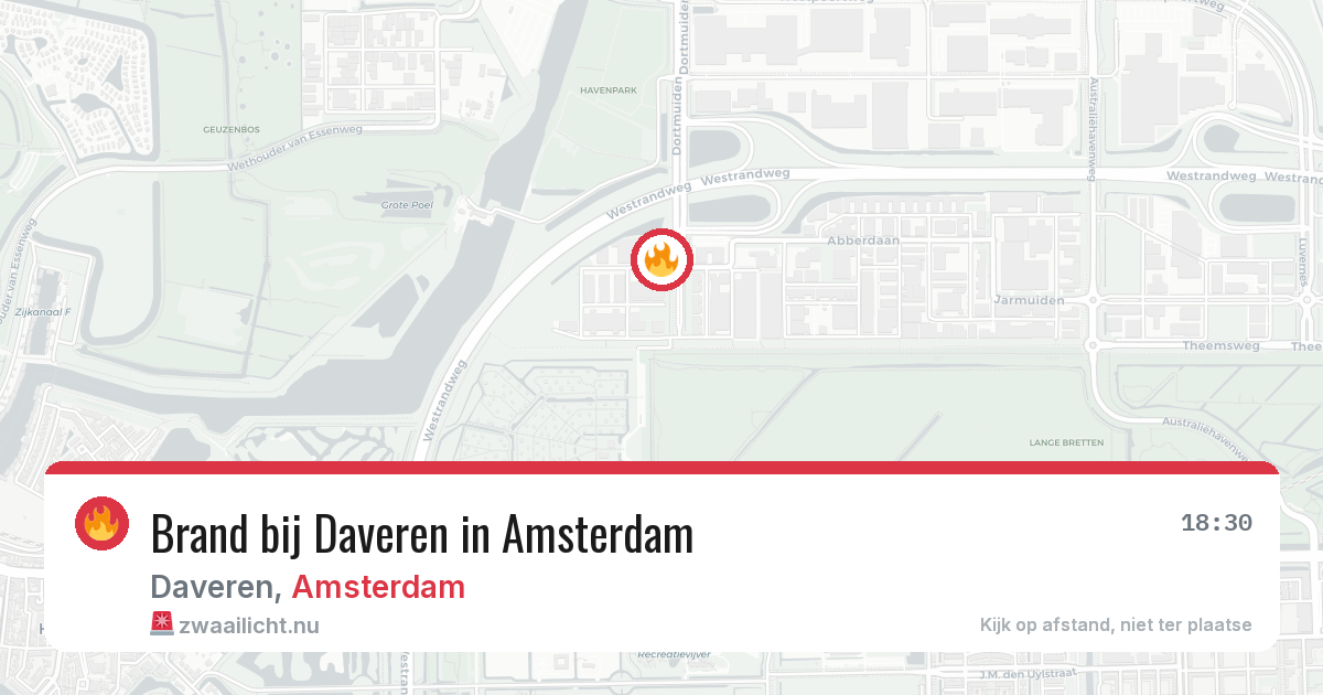 Brand bij Daveren in Amsterdam — 17 jul 2026