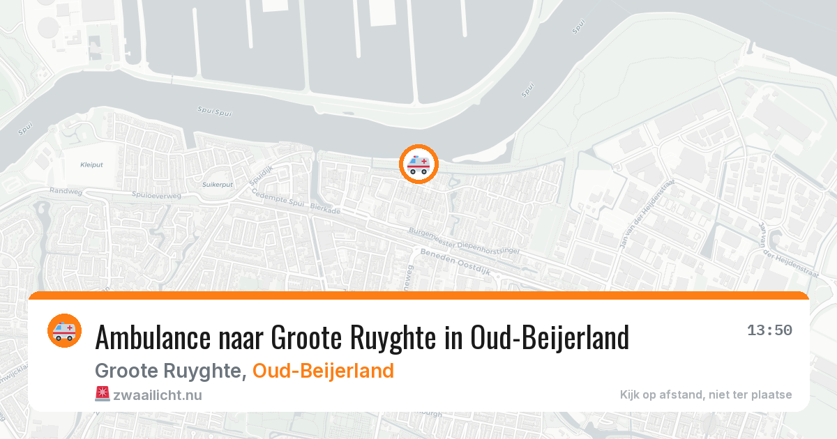 Ambulance naar Groote Ruyghte in Oud-Beijerland — 19 mei 2026