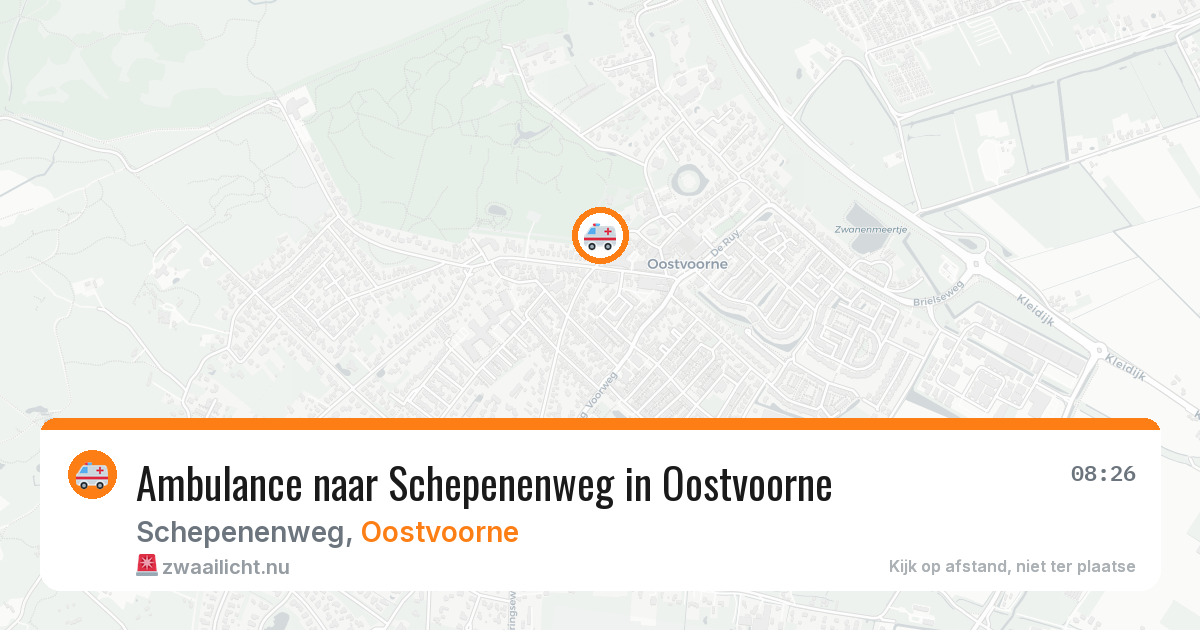 Ambulance naar Schepenenweg in Oostvoorne — 16 jul 2026