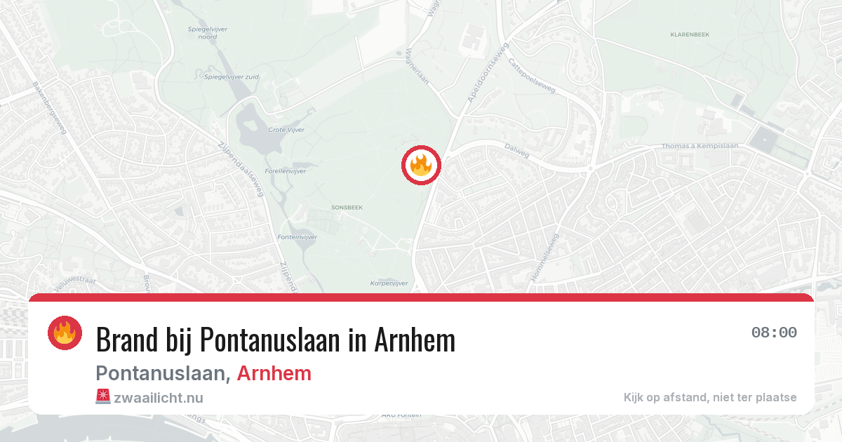 Brand bij Pontanuslaan in Arnhem — 20 apr 2026