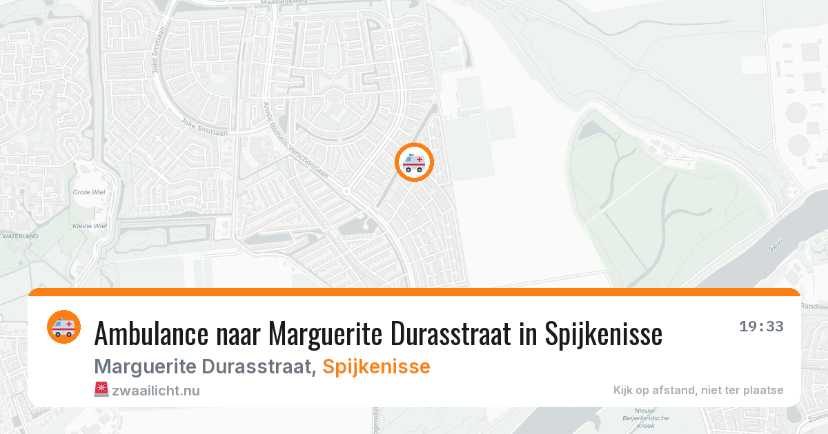 Ambulance naar Marguerite Durasstraat in Spijkenisse — 22 jul 2026