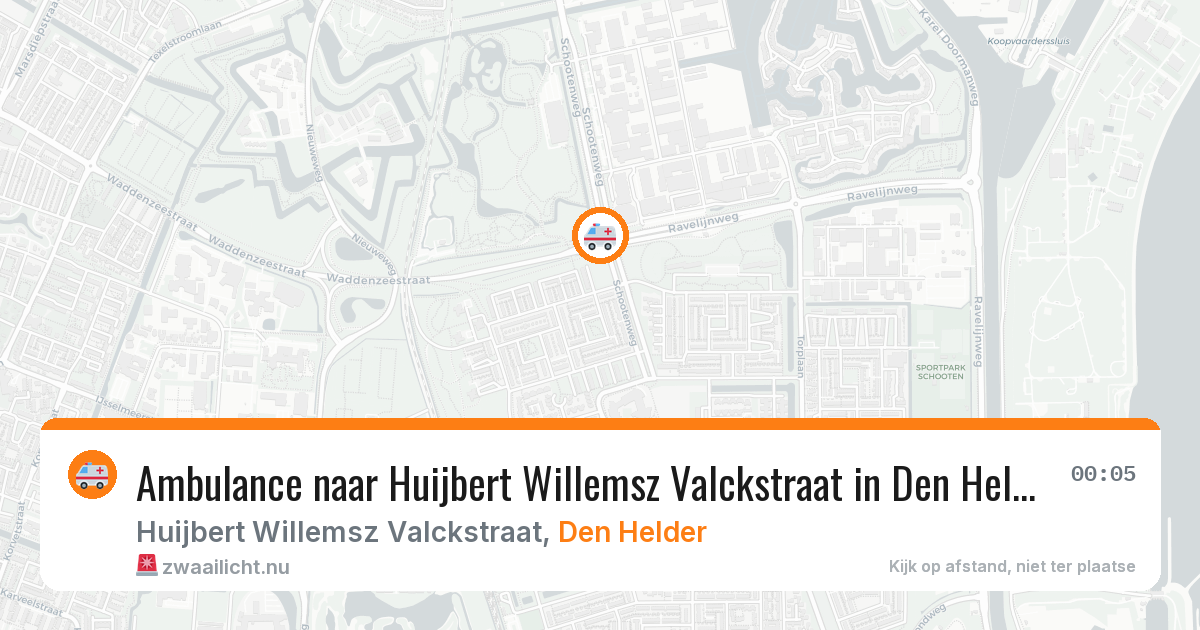 Ambulance naar Huijbert Willemsz Valckstraat in Den Helder — 12 mei 2026