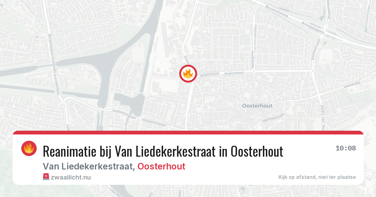 Reanimatie bij Van Liedekerkestraat in Oosterhout — 9 mei 2026