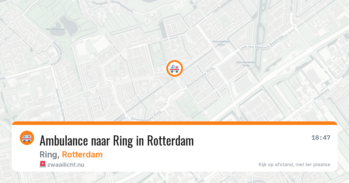 Ambulance naar Ring in Rotterdam — 5 mei 2026