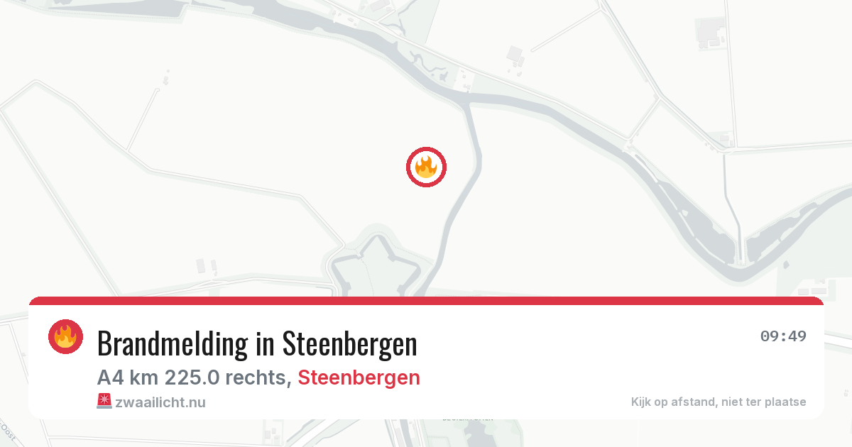 Brandmelding in Steenbergen — 19 mei 2026