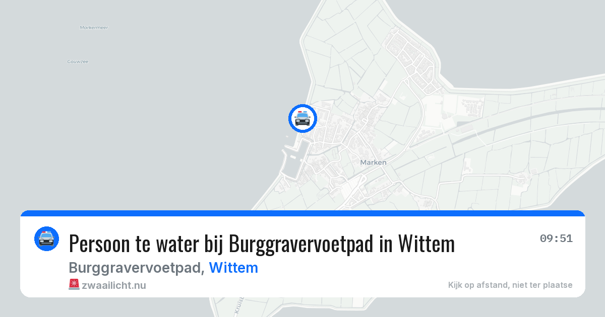 Persoon te water bij Burggravervoetpad in Wittem — 23 jan 2026