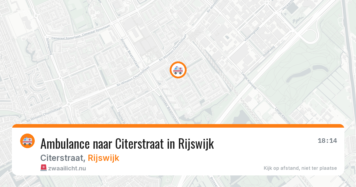 Ambulance naar Citerstraat in Rijswijk — 8 jun 2026