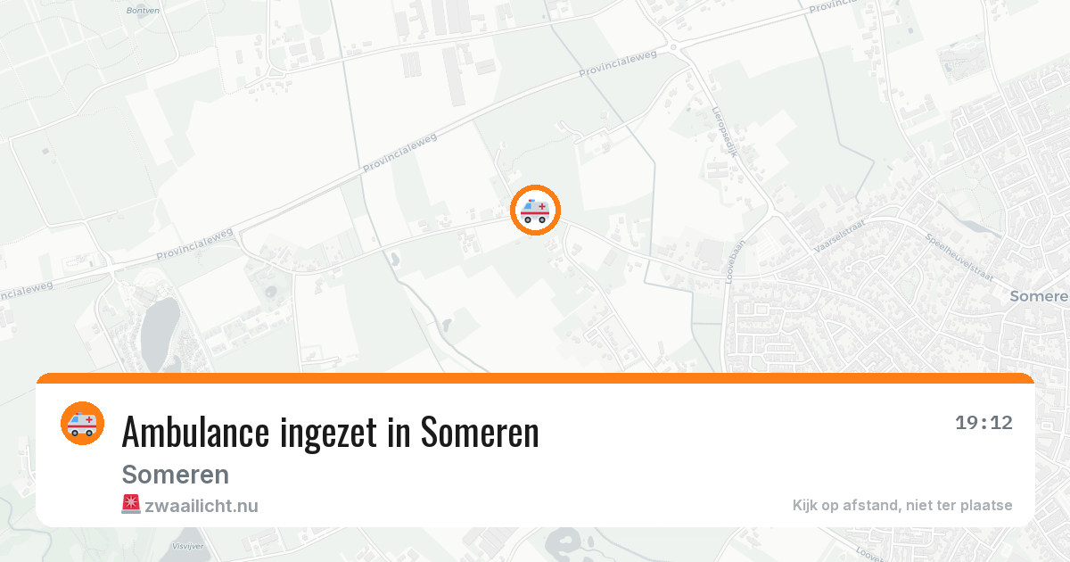 Ambulance ingezet in Someren — 1 apr 2026