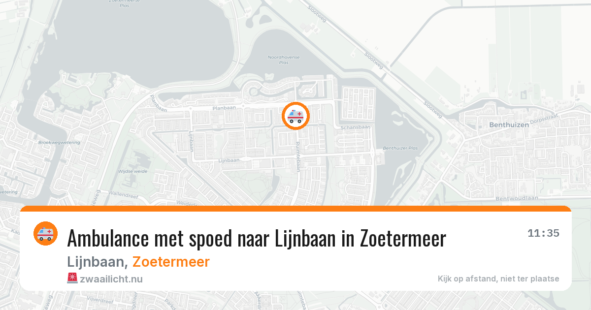 Ambulance met spoed naar Lijnbaan in Zoetermeer — 22 mei 2026
