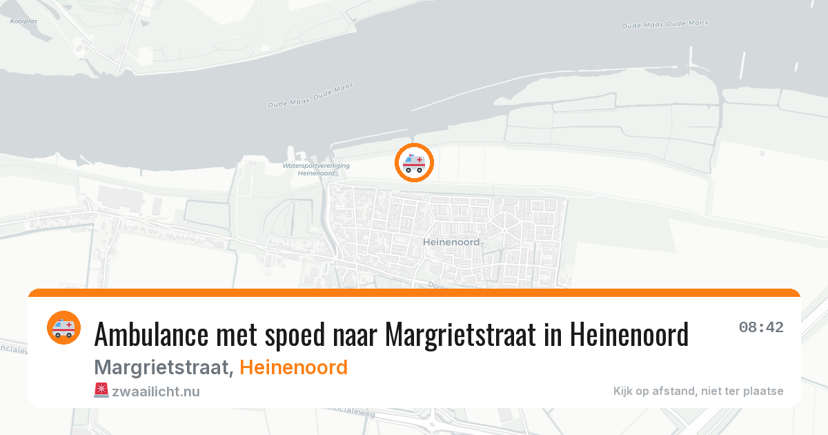 Ambulance met spoed naar Margrietstraat in Heinenoord — 18 jan 2026