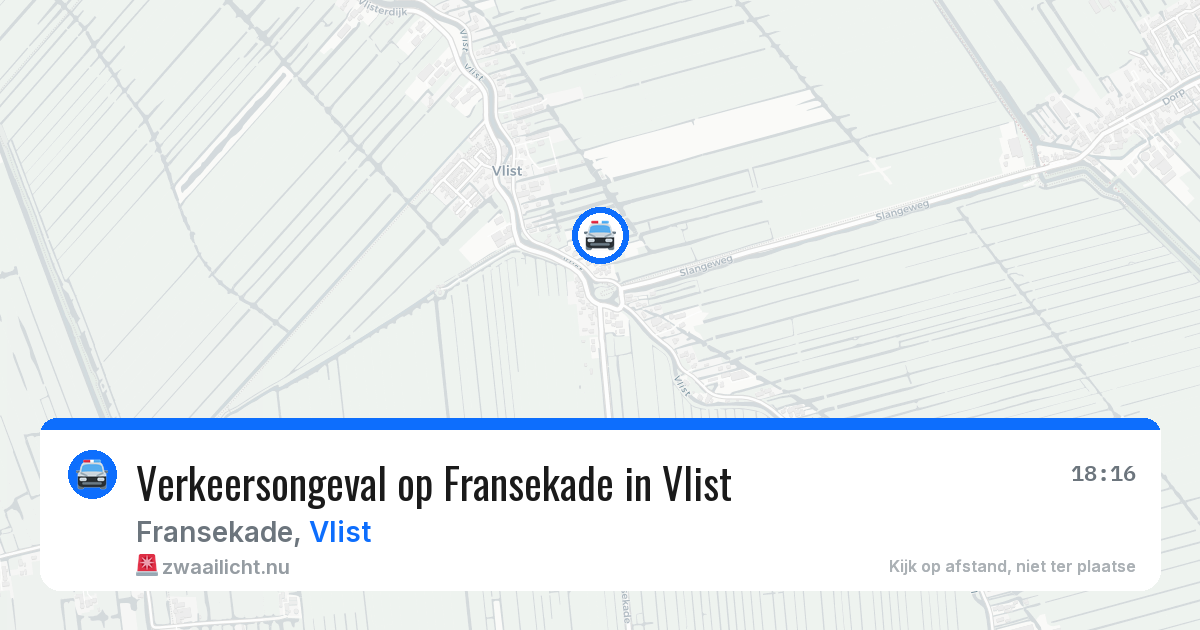 Verkeersongeval op Fransekade in Vlist — 26 mei 2026