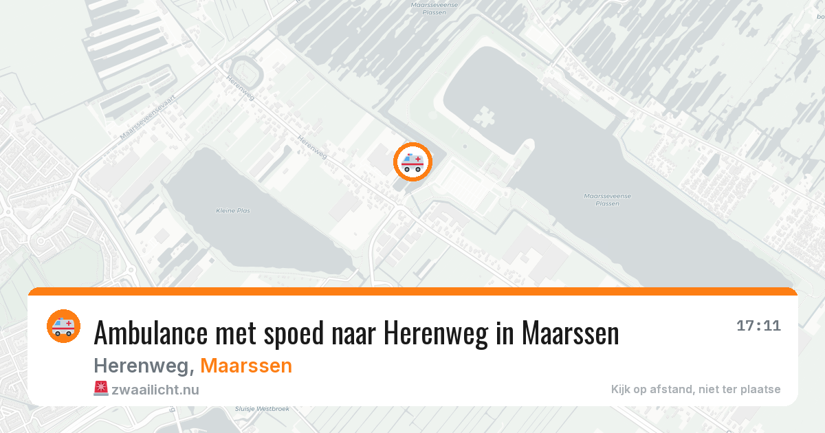 Ambulance met spoed naar Herenweg in Maarssen — 30 mei 2026