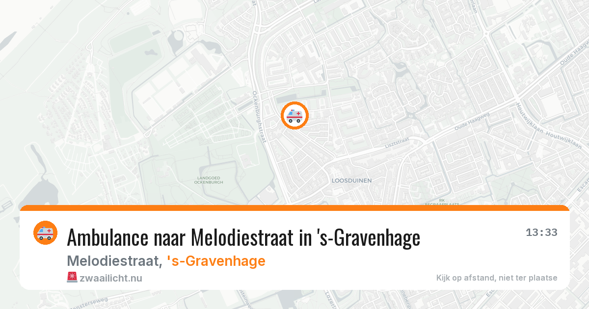 Ambulance naar Melodiestraat in 's-Gravenhage — 16 jul 2026