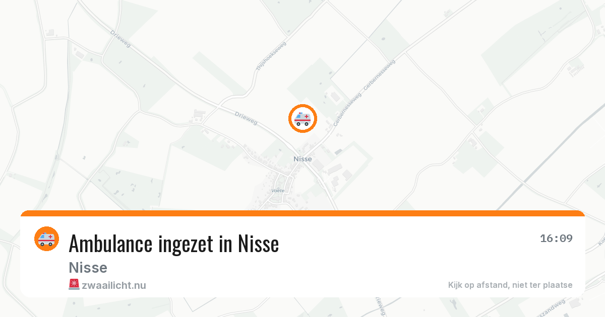Ambulance ingezet in Nisse — 25 apr 2026