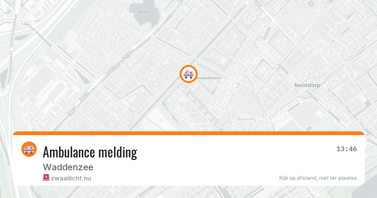 Ambulance melding — 8 jun 2026