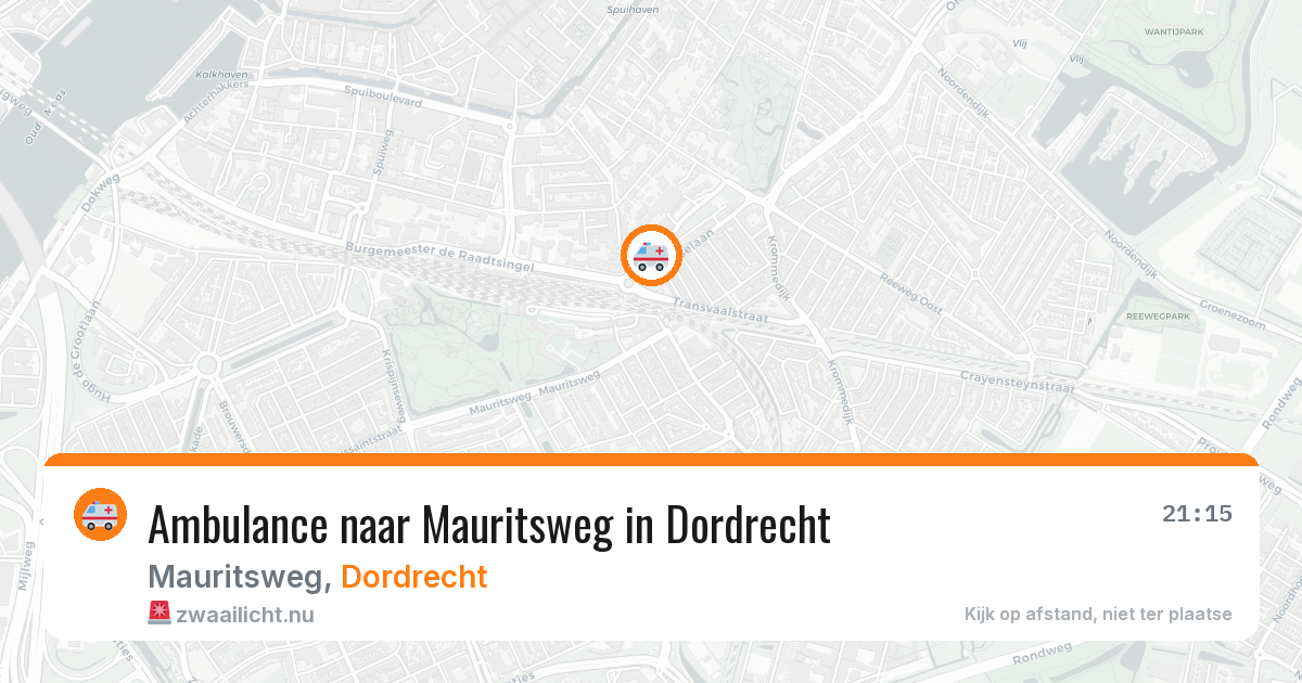Ambulance naar Mauritsweg in Dordrecht — 10 mrt 2026