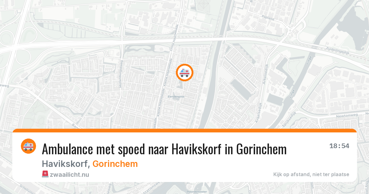 Ambulance met spoed naar Havikskorf in Gorinchem — 8 mei 2026