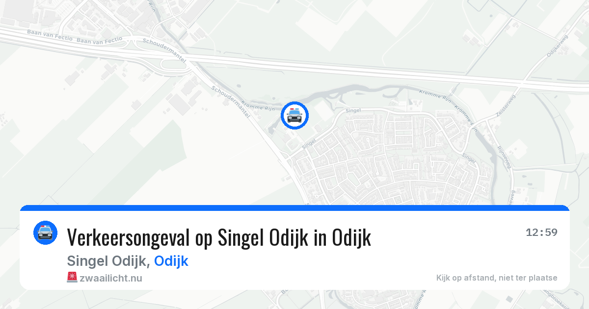 Verkeersongeval op Singel Odijk in Odijk — 8 jul 2026