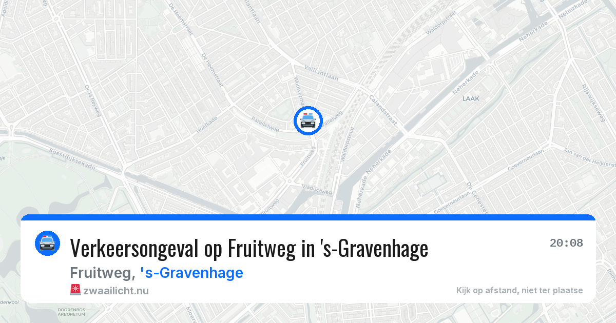 Verkeersongeval op Fruitweg in 's-Gravenhage — 30 mei 2026