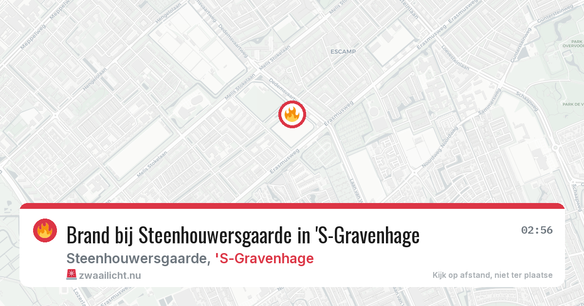 Brand bij Steenhouwersgaarde in 'S-Gravenhage — 6 jun 2026