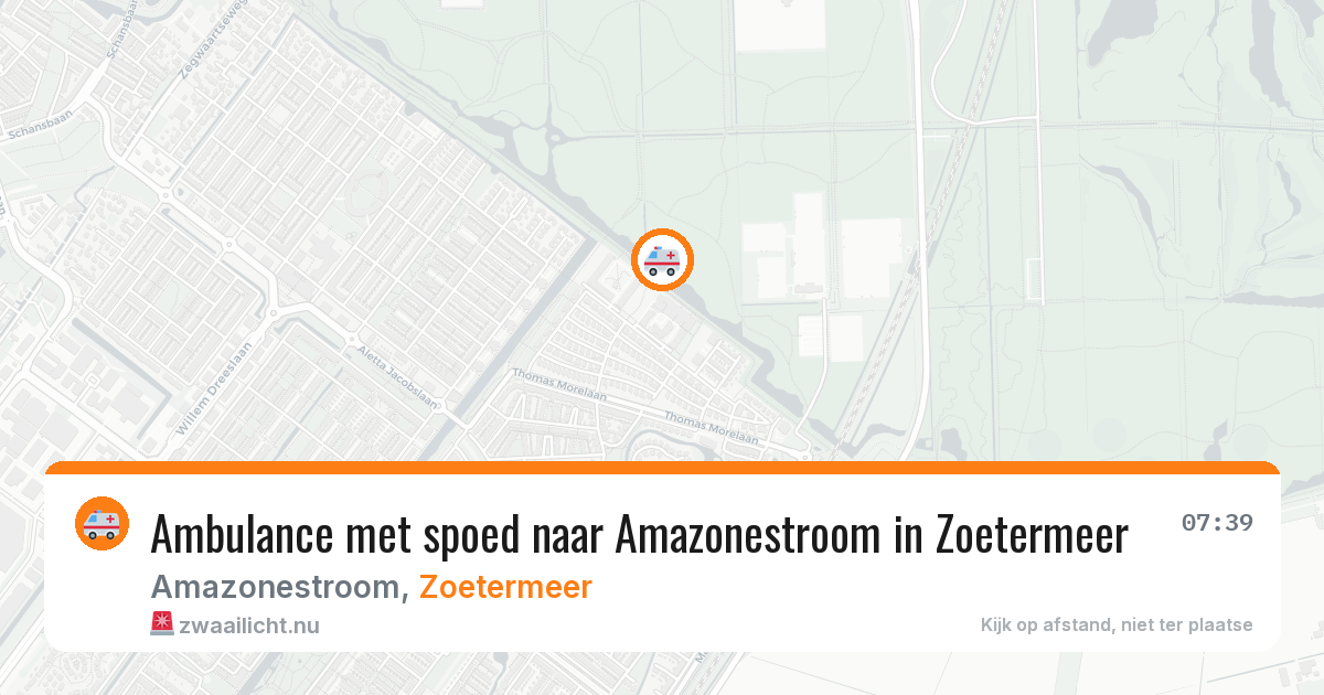 Ambulance met spoed naar Amazonestroom in Zoetermeer — 22 jan 2026