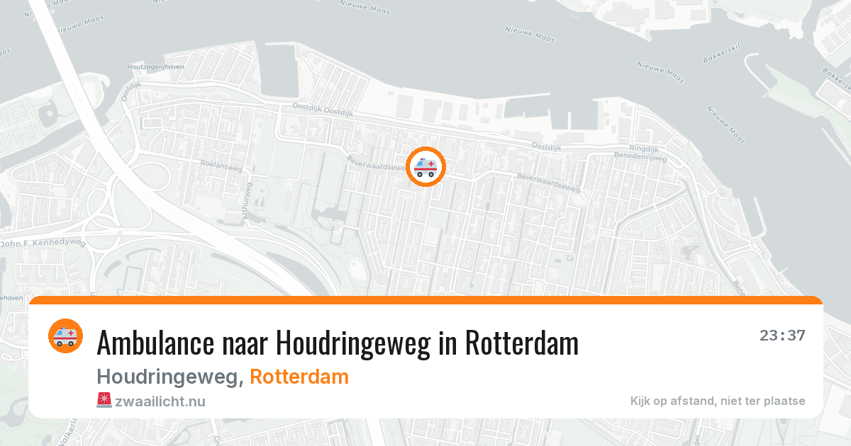 Ambulance naar Houdringeweg in Rotterdam — 31 mrt 2026