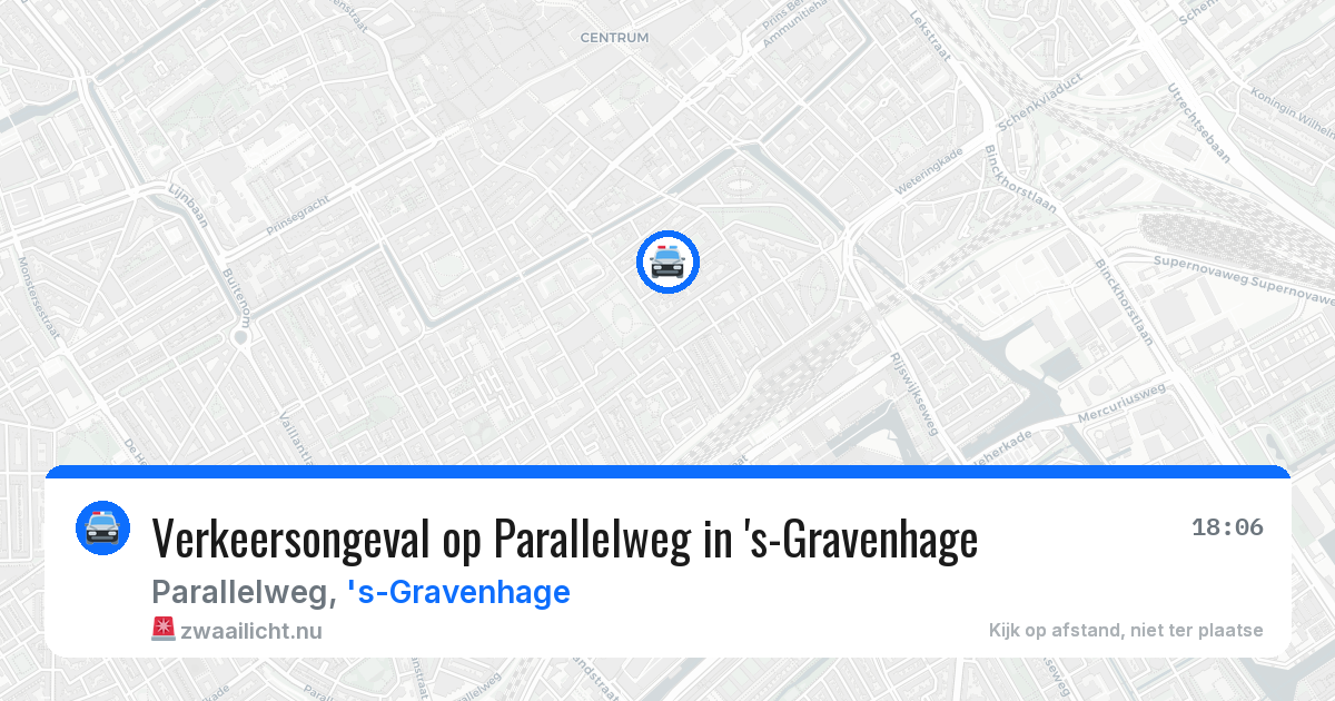 Verkeersongeval op Parallelweg in 's-Gravenhage — 27 jan 2026