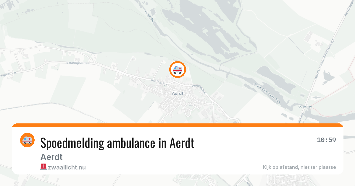 Spoedmelding ambulance in Aerdt — 15 mrt 2026