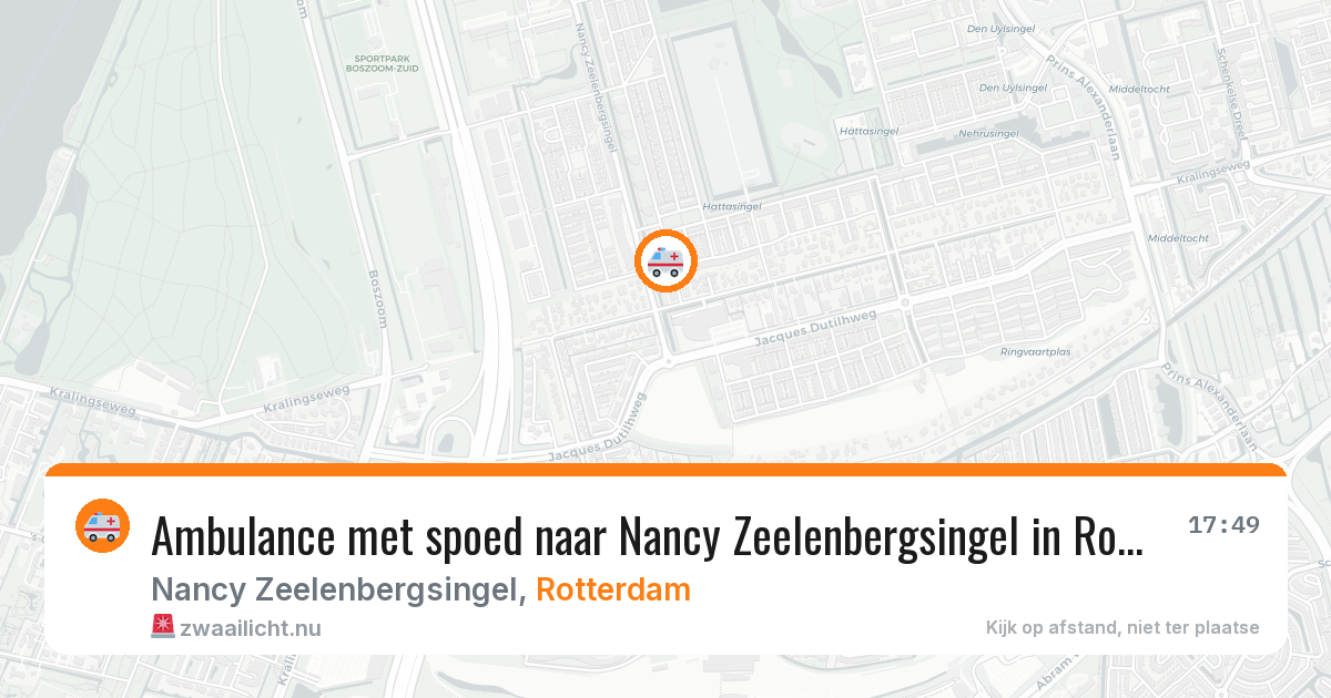 Ambulance met spoed naar Nancy Zeelenbergsingel in Rotterdam — 11 jul 2026