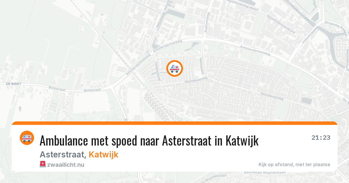 Ambulance met spoed naar Asterstraat in Katwijk — 16 jan 2026