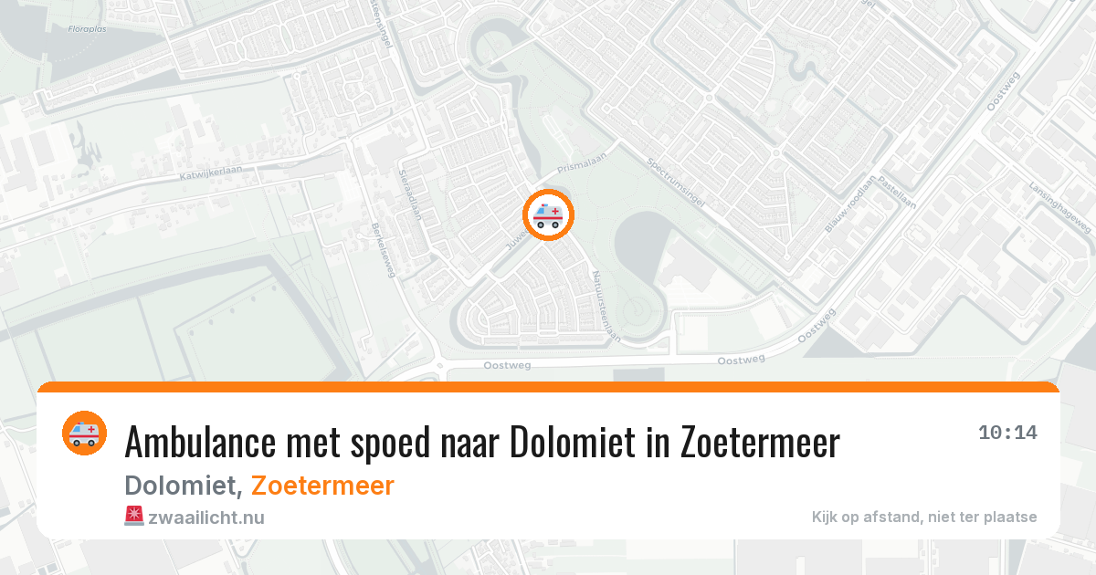Ambulance met spoed naar Dolomiet in Zoetermeer — 10 jul 2026
