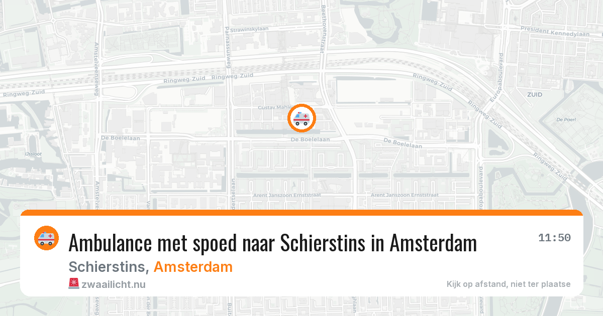 Ambulance met spoed naar Schierstins in Amsterdam — 18 apr 2026