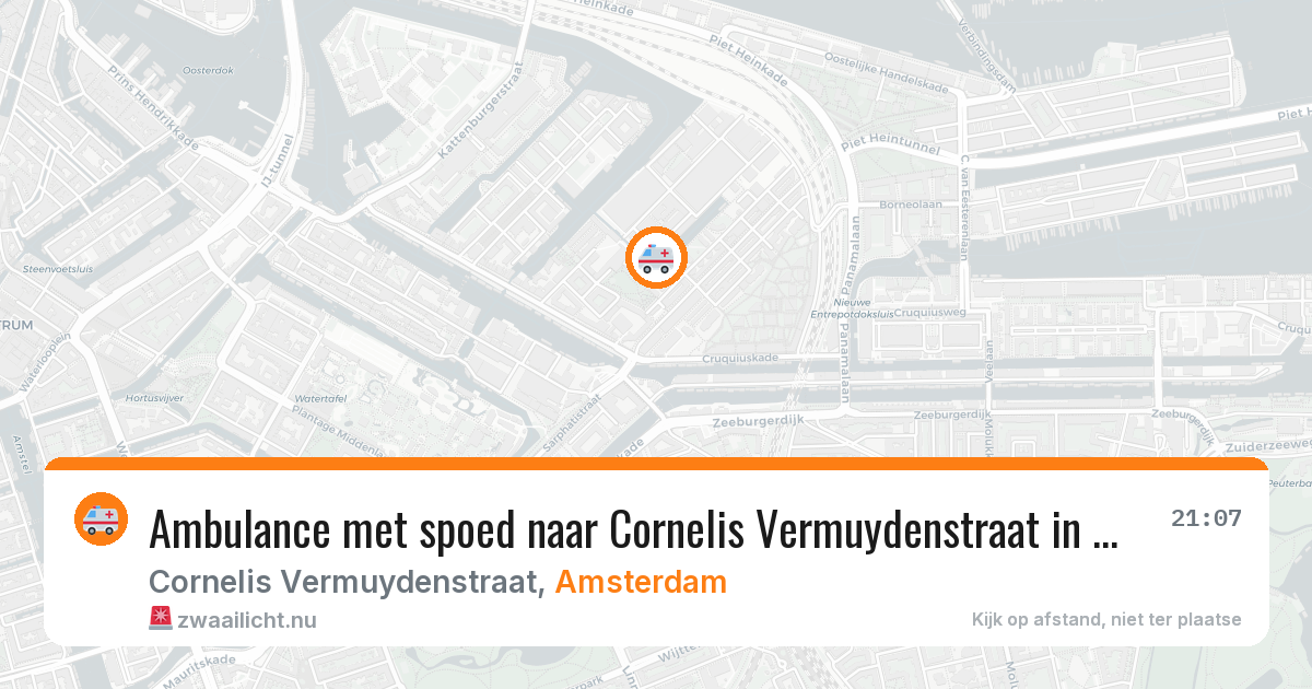 Ambulance met spoed naar Cornelis Vermuydenstraat in Amsterdam — 27 mrt 2026