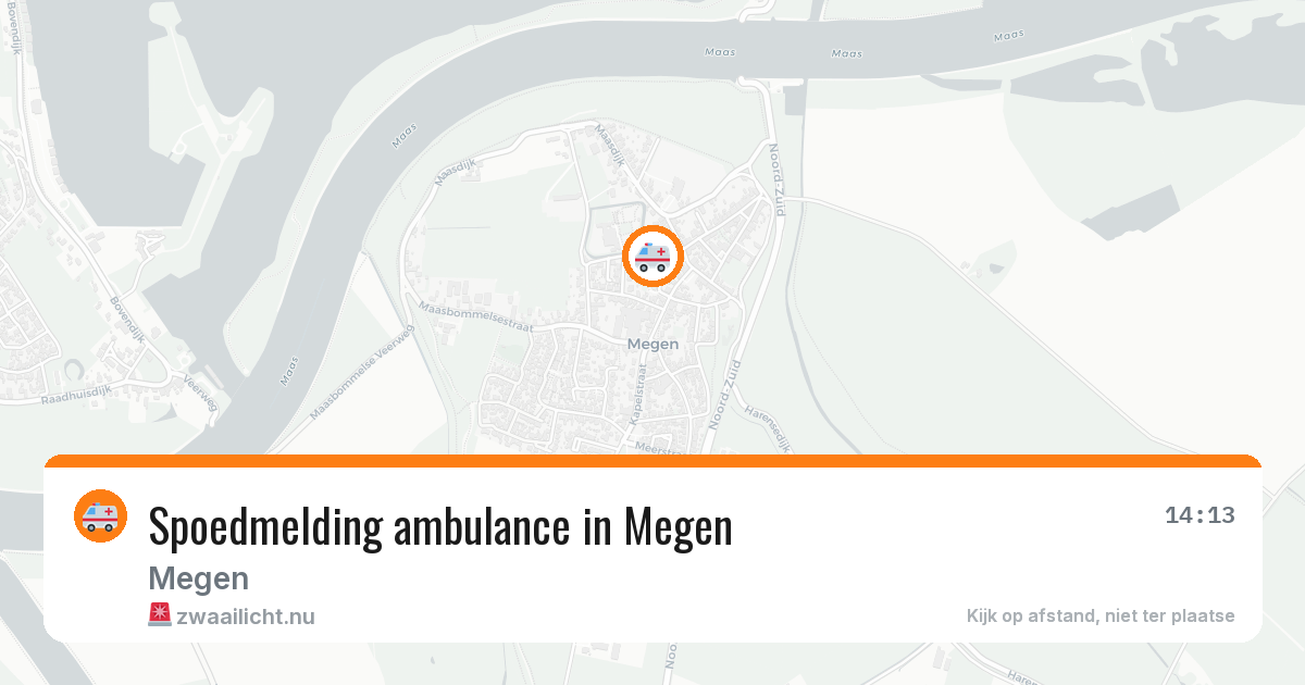 Spoedmelding ambulance in Megen — 4 mei 2026