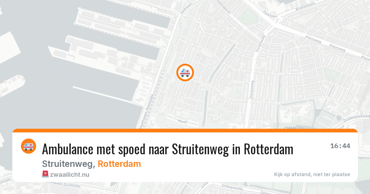 Ambulance met spoed naar Struitenweg in Rotterdam — 4 jun 2026