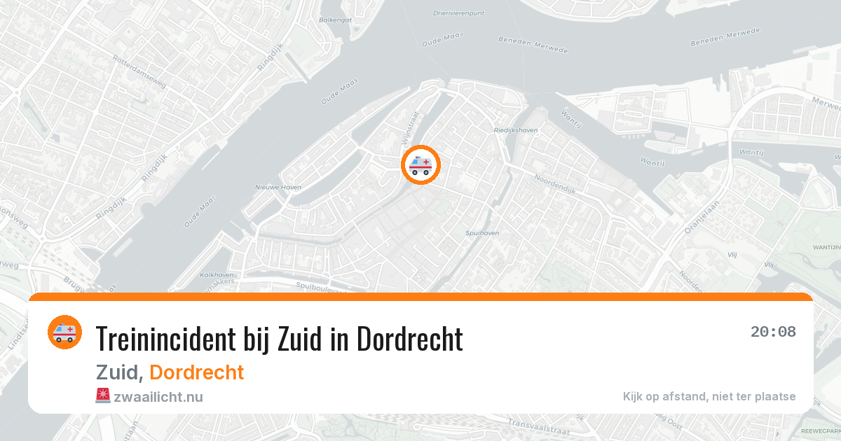 Treinincident bij Zuid in Dordrecht — 18 jul 2026
