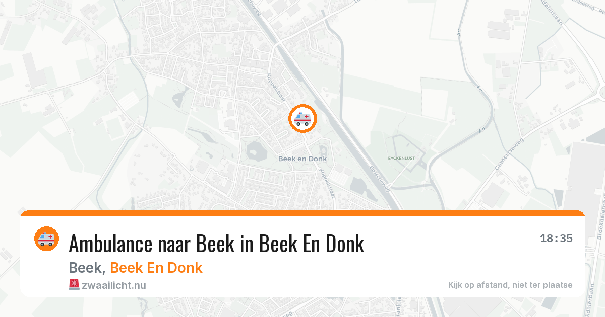 Ambulance naar Beek in Beek En Donk — 11 jul 2026