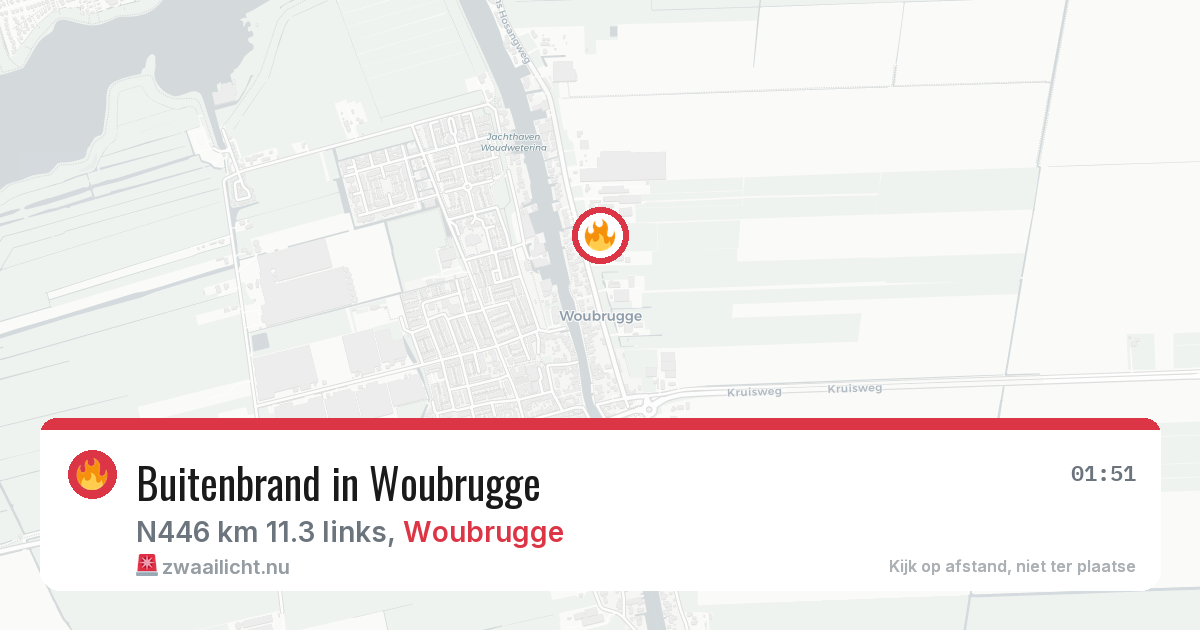 Buitenbrand in Woubrugge — 24 mei 2026