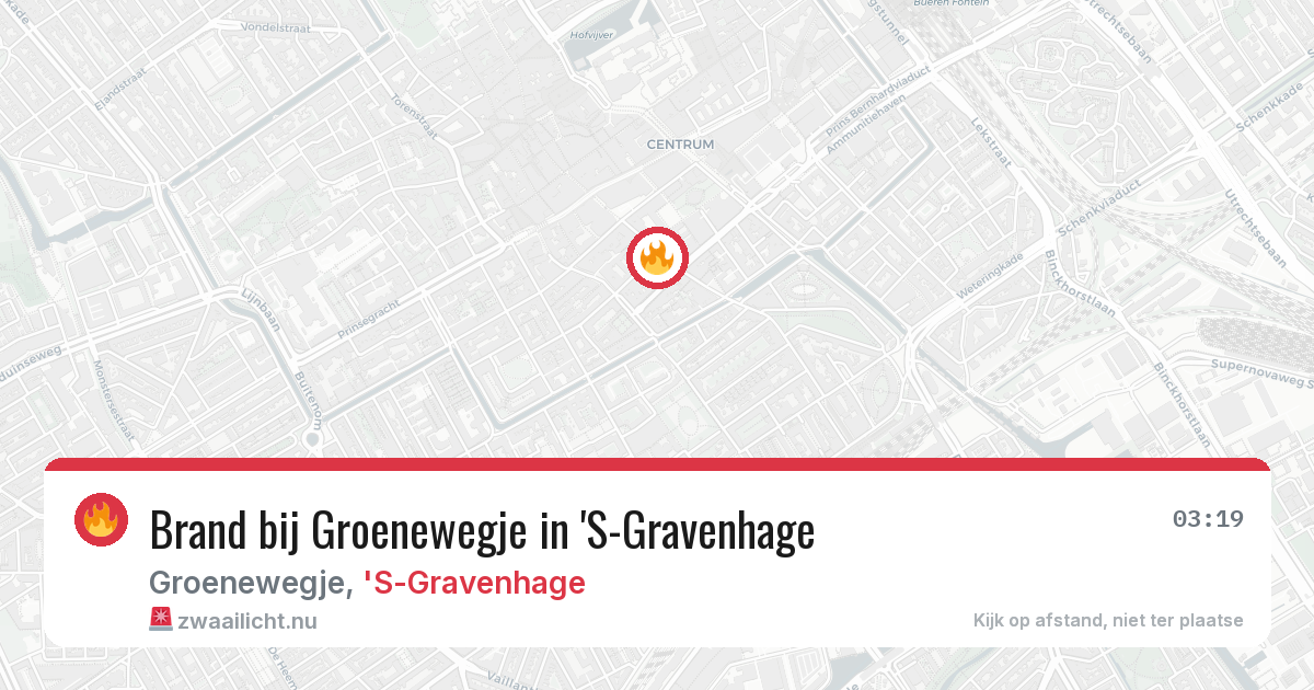 Brand bij Groenewegje in 'S-Gravenhage — 9 mei 2026