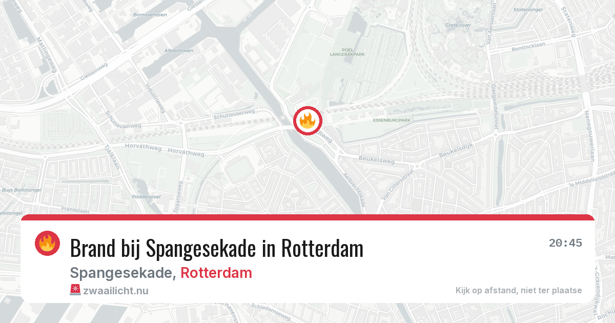 Brand bij Spangesekade in Rotterdam — 3 jun 2026