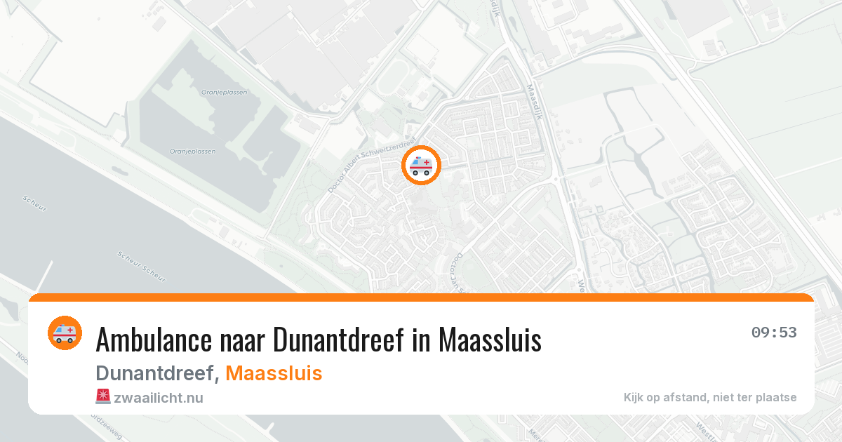 Ambulance naar Dunantdreef in Maassluis — 16 jul 2026