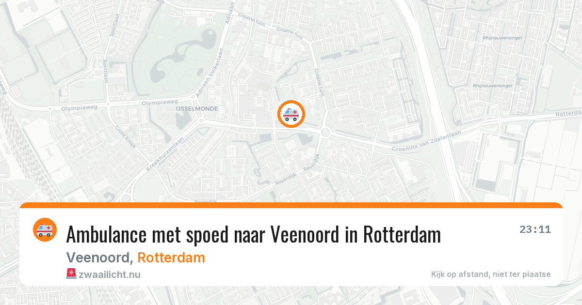 Ambulance met spoed naar Veenoord in Rotterdam — 17 mrt 2026