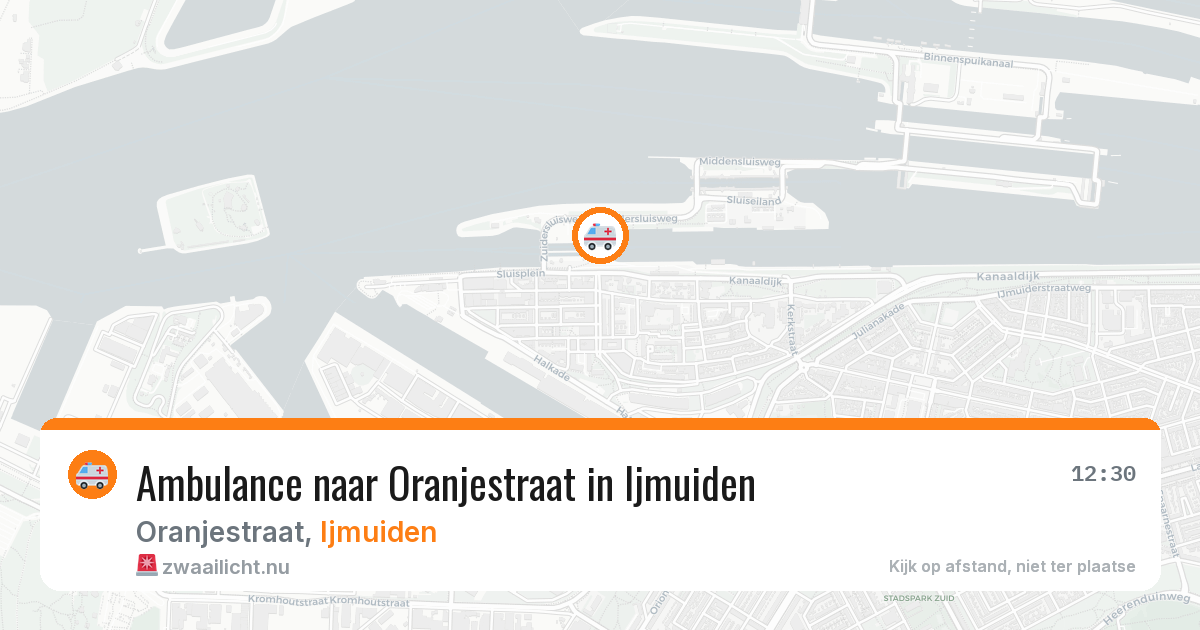 Ambulance naar Oranjestraat in Ijmuiden — 6 apr 2026