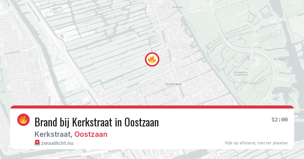 Brand bij Kerkstraat in Oostzaan — 2 jun 2026