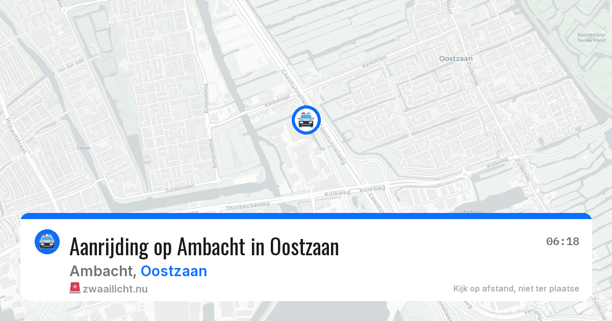 Aanrijding op Ambacht in Oostzaan — 23 apr 2026