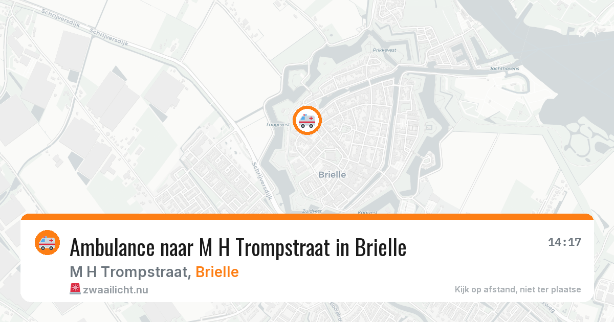 Ambulance naar M H Trompstraat in Brielle — 21 jul 2026