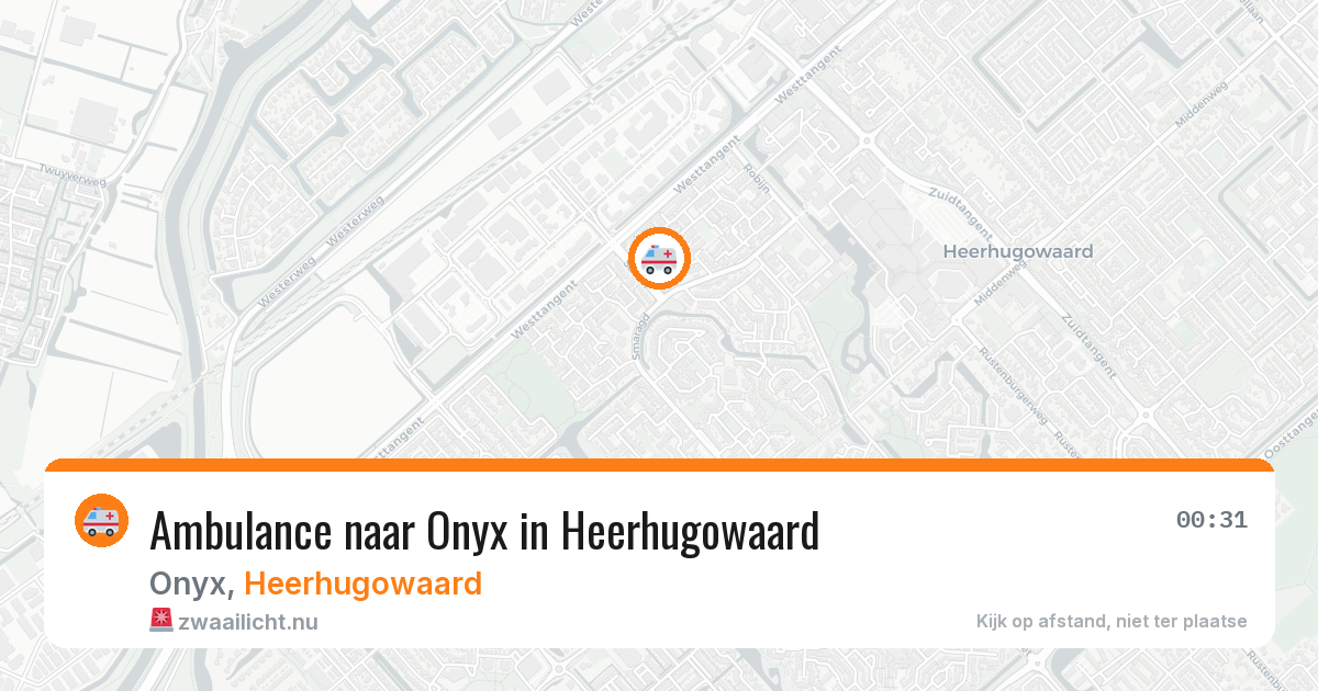 Ambulance naar Onyx in Heerhugowaard — 21 jun 2026