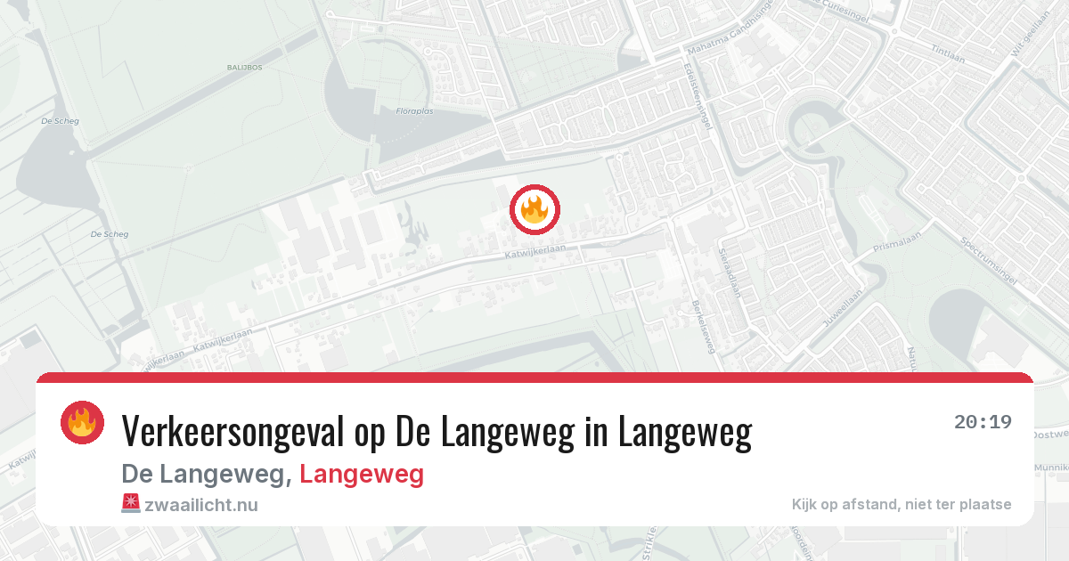 Verkeersongeval op De Langeweg in Langeweg — 23 mei 2026