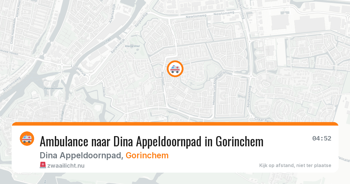 Ambulance naar Dina Appeldoornpad in Gorinchem — 20 mrt 2026