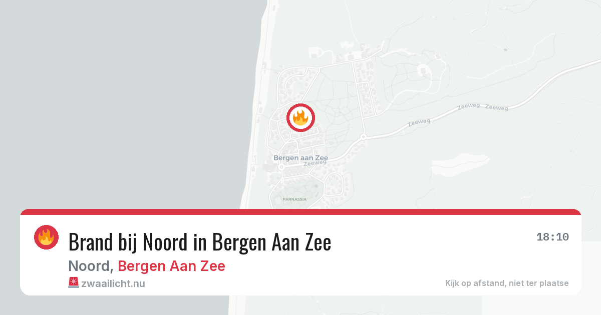 Brand bij Noord in Bergen Aan Zee — 25 mei 2026